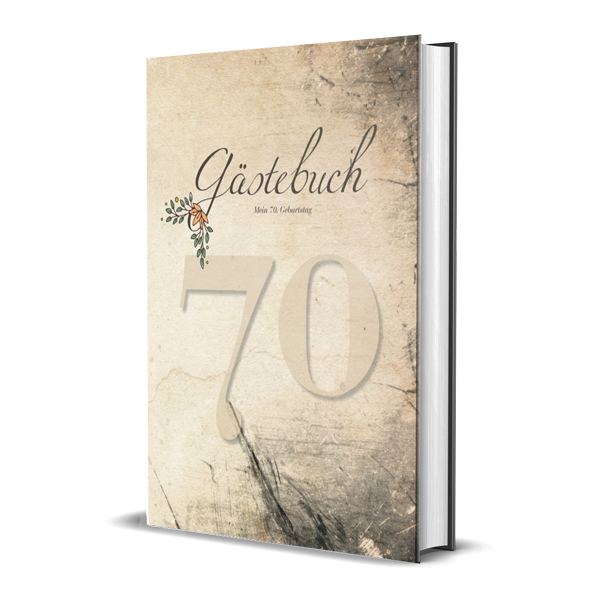 70 jahre gästebuch vintage